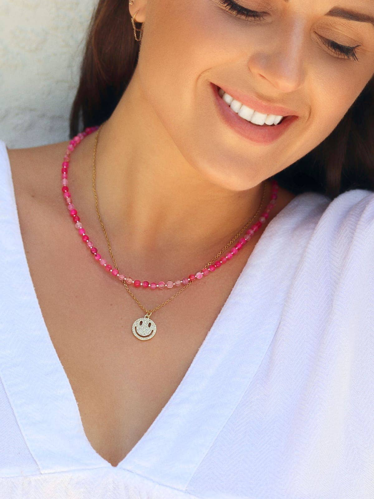 Shannon Candy Necklace - Handmade Semiprecious Gemstones