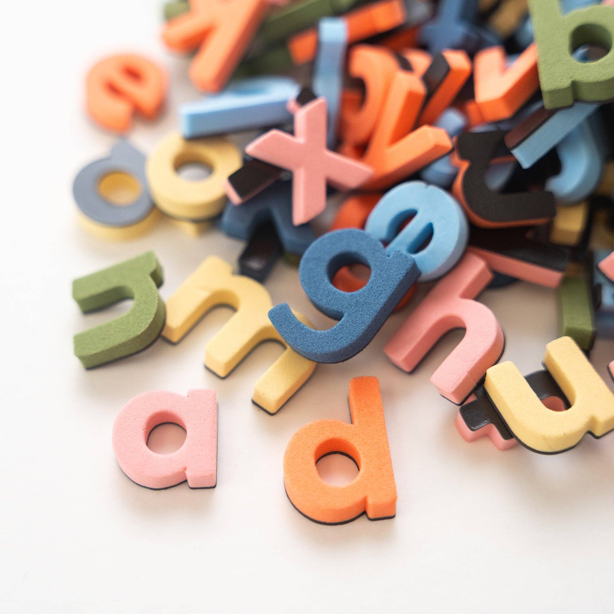 Rainbow Mod Lowercase Magnetic Letters