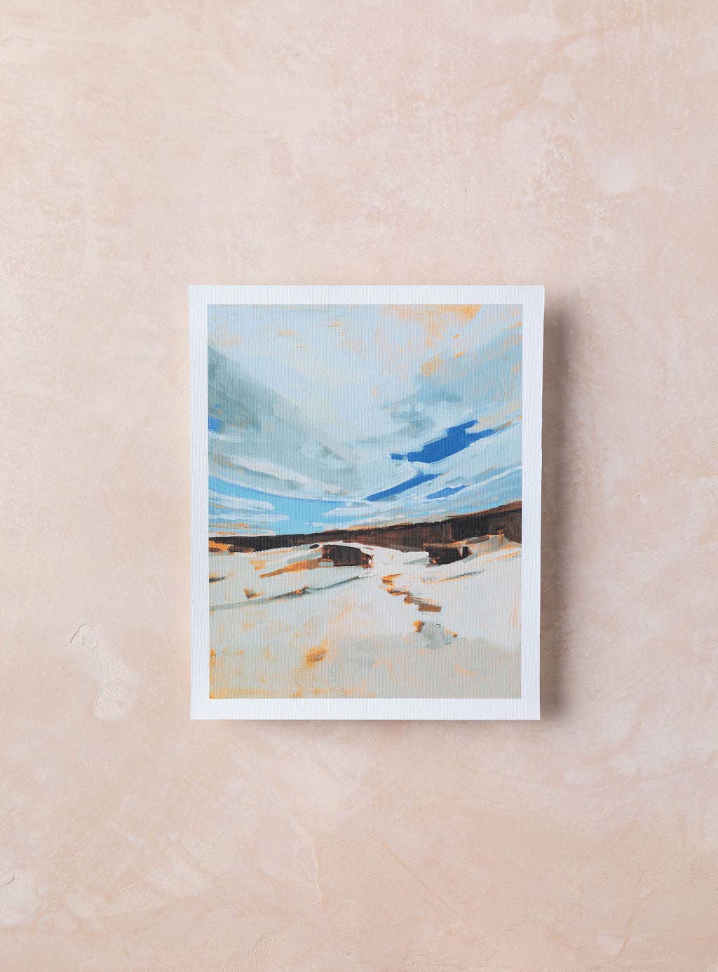 Ferry Beach Orange | Art Print on Canvas