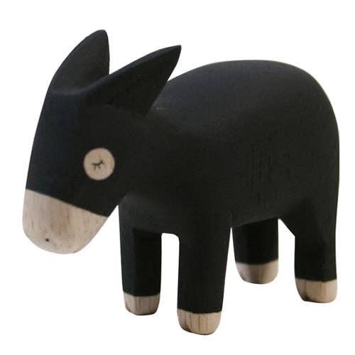 Donkey Hand Carved Figurine