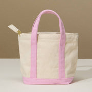 Pink Mini Cotton Canvas Tote