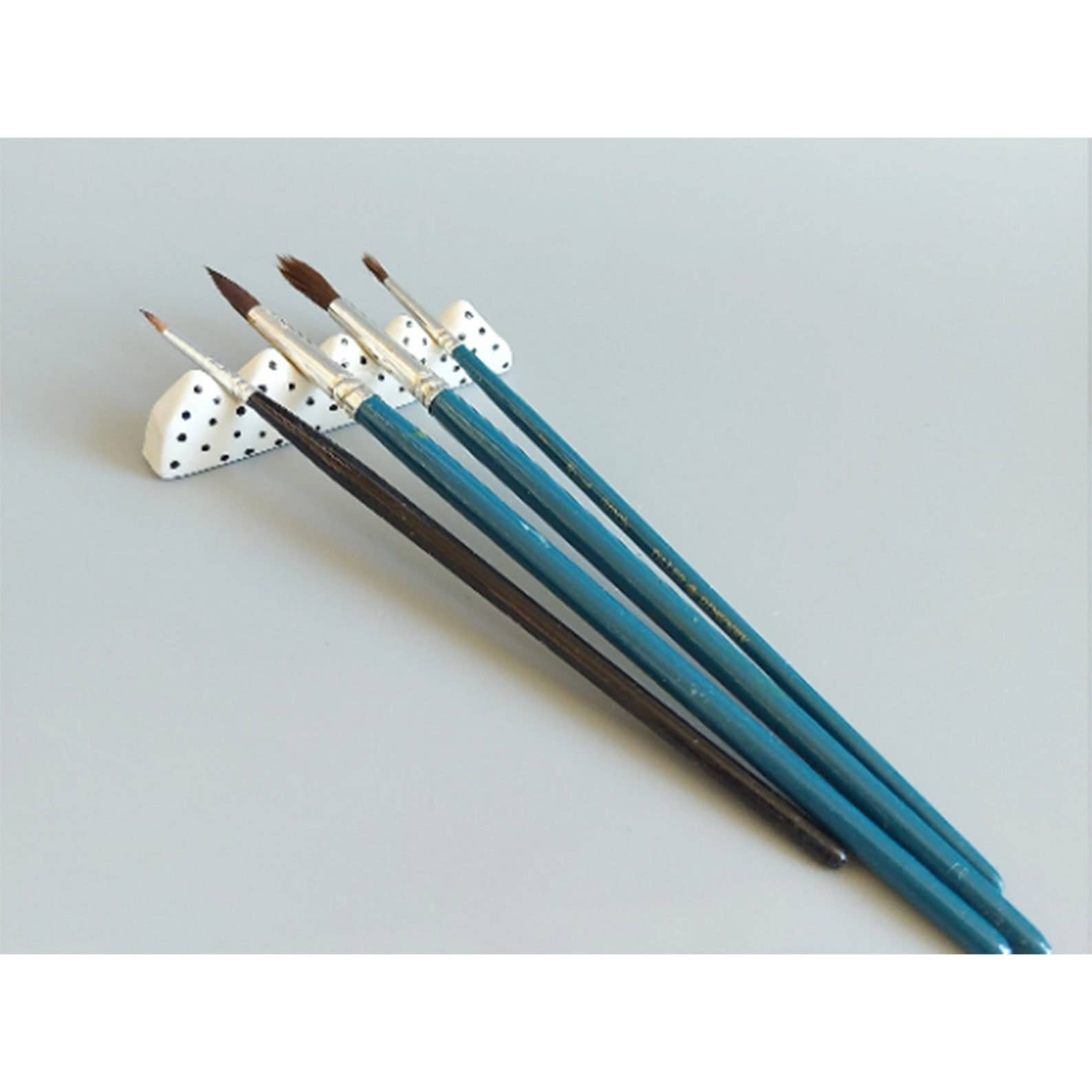 Ceramic Watercolor Paint Palette and Brush Holder