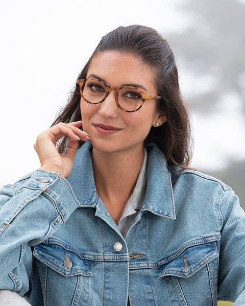 Soft Honey Tort Eco-Friendly Blue Light Reading Glasses