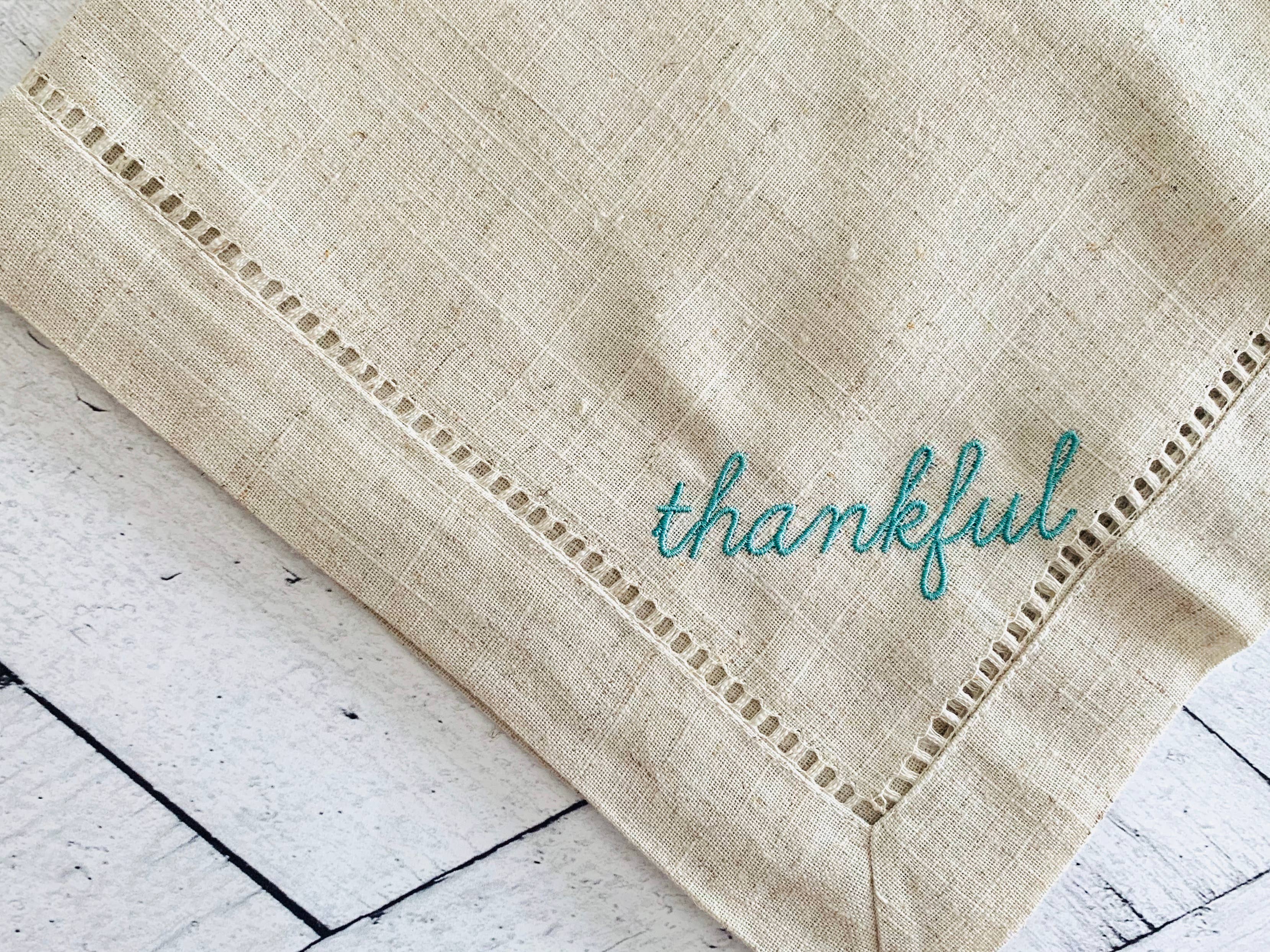 Thankful Cloth Napkins - Set of Four