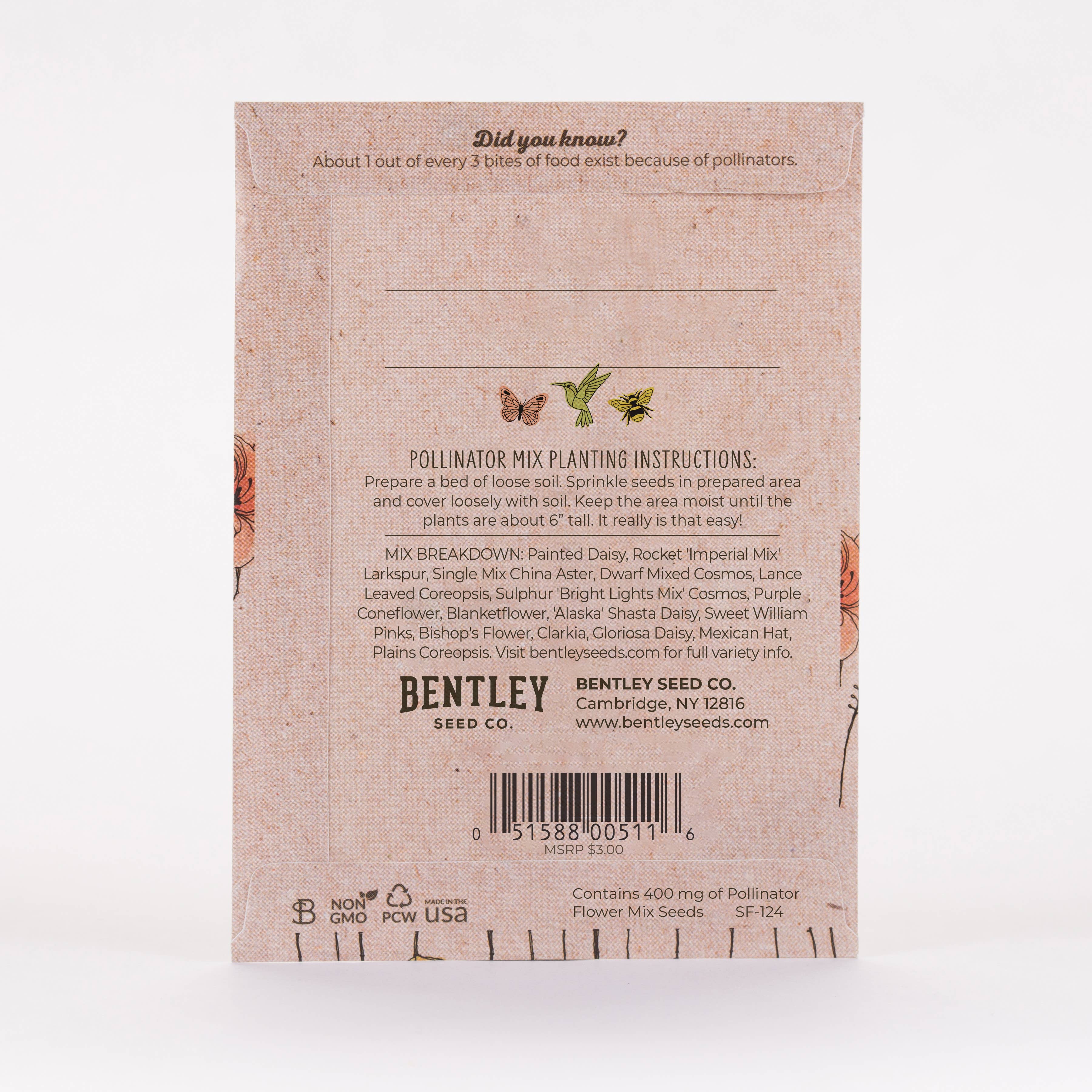 Butterfly - Pollinator Wildflower Mix Seed Packets