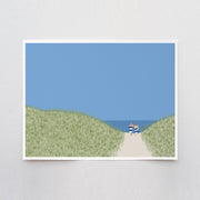 Walking in Beach Dunes 8"x10" Art Print