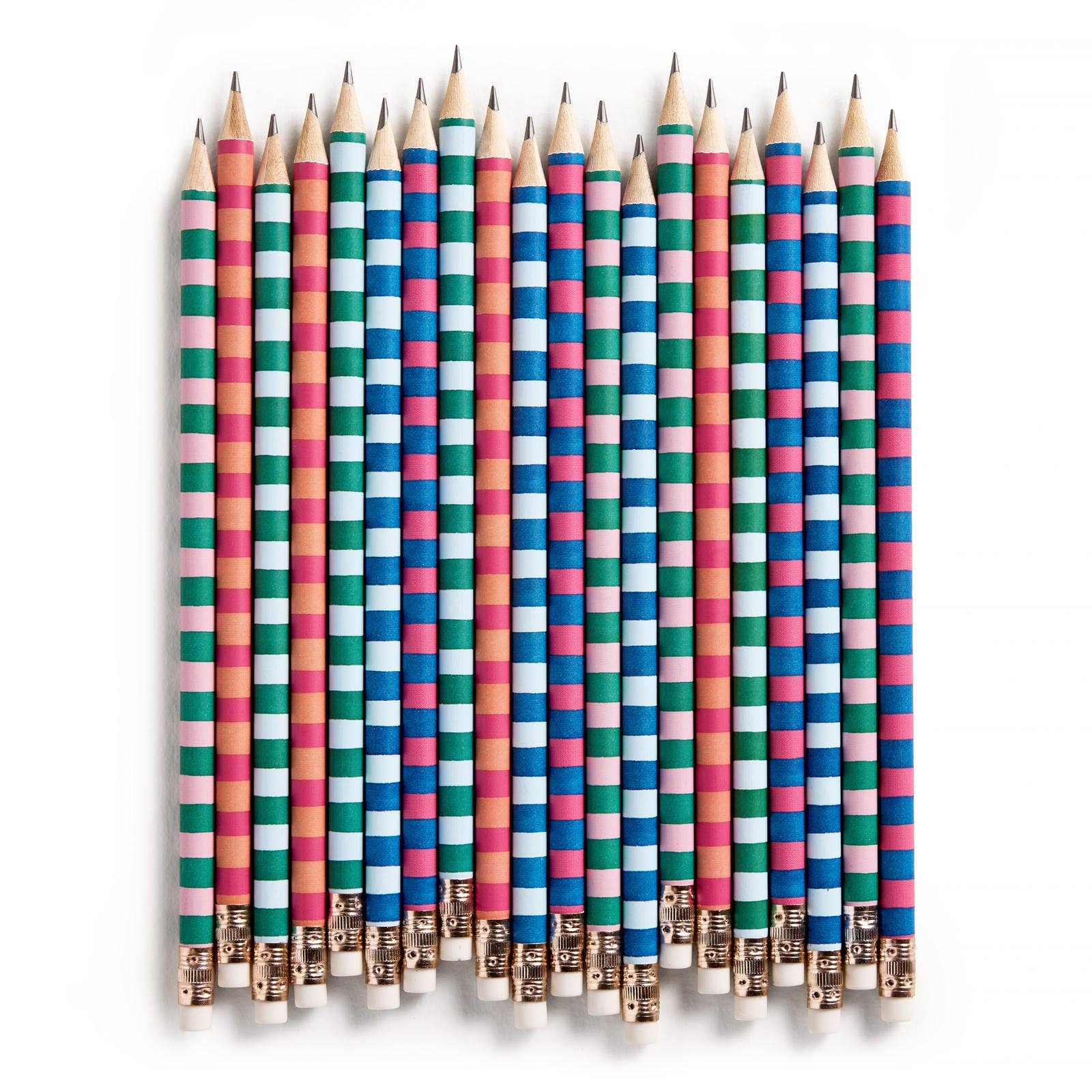 Set of 10 Pencils Varsity Stripes