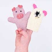 Rabbit and Pig Finger Puppets