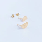 Half Moon Studs: 14K Yellow Gold-Fill