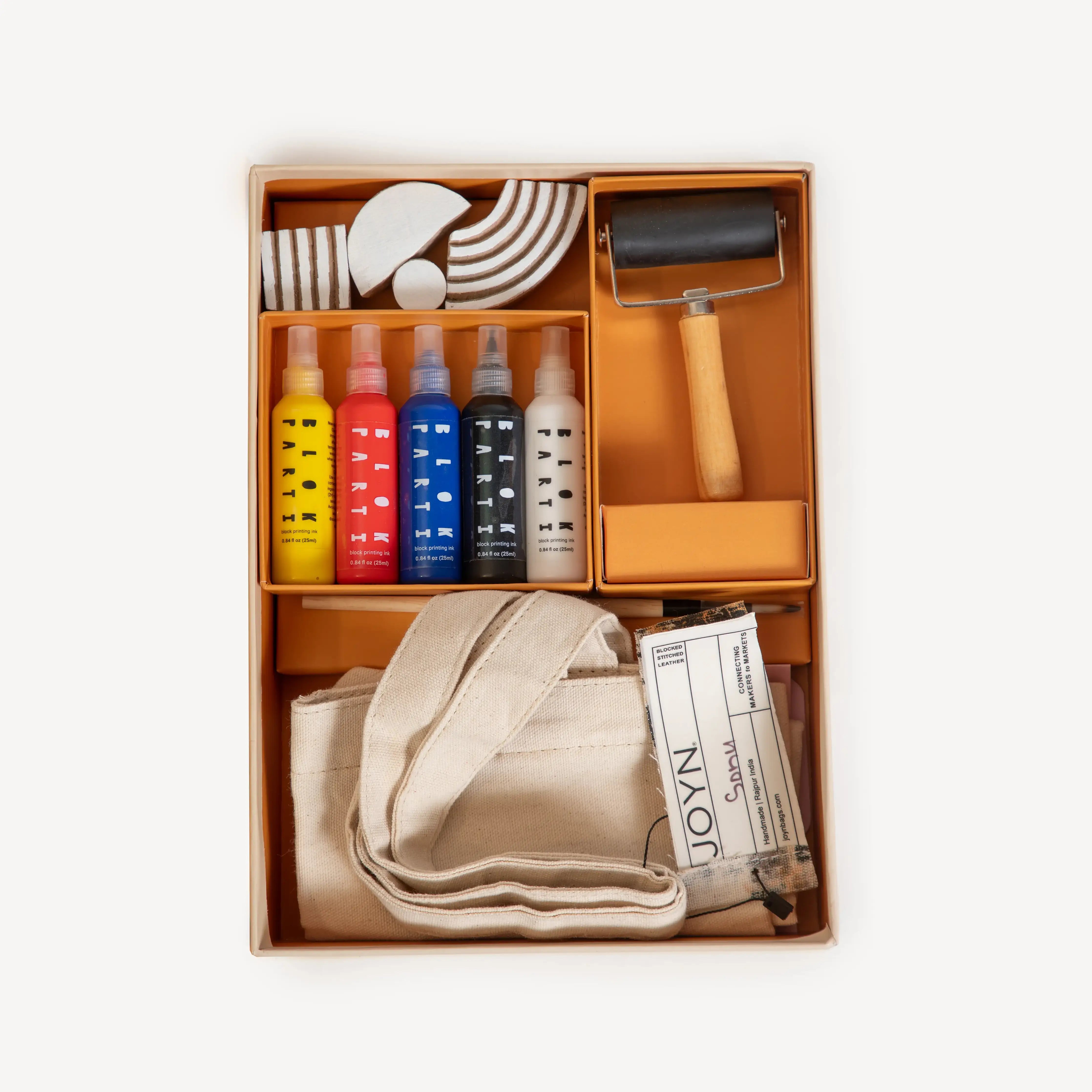 DIY Tote Bag Block Printing Kit - Abstract Design