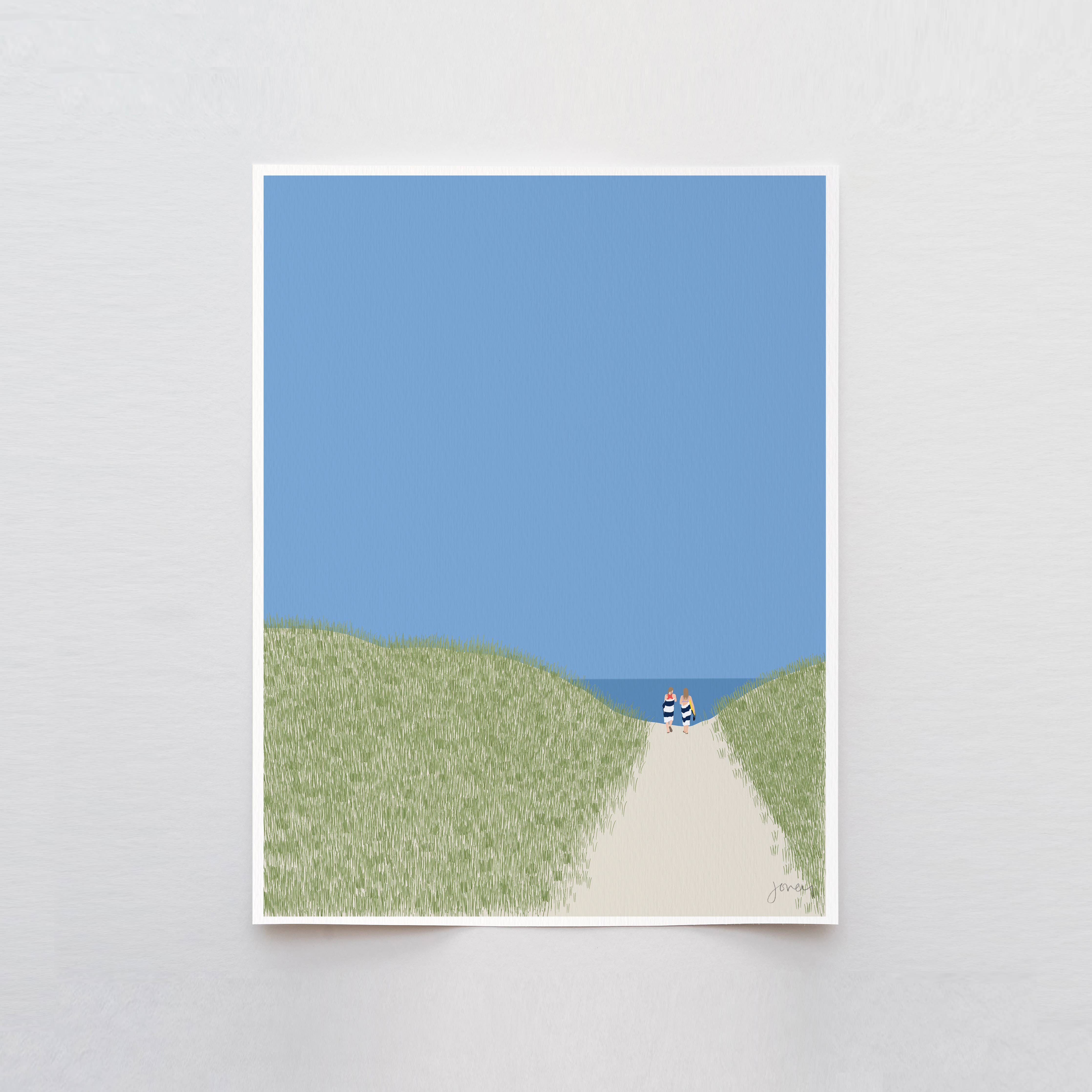 Daughters in Dunes Art Print 8"x10"