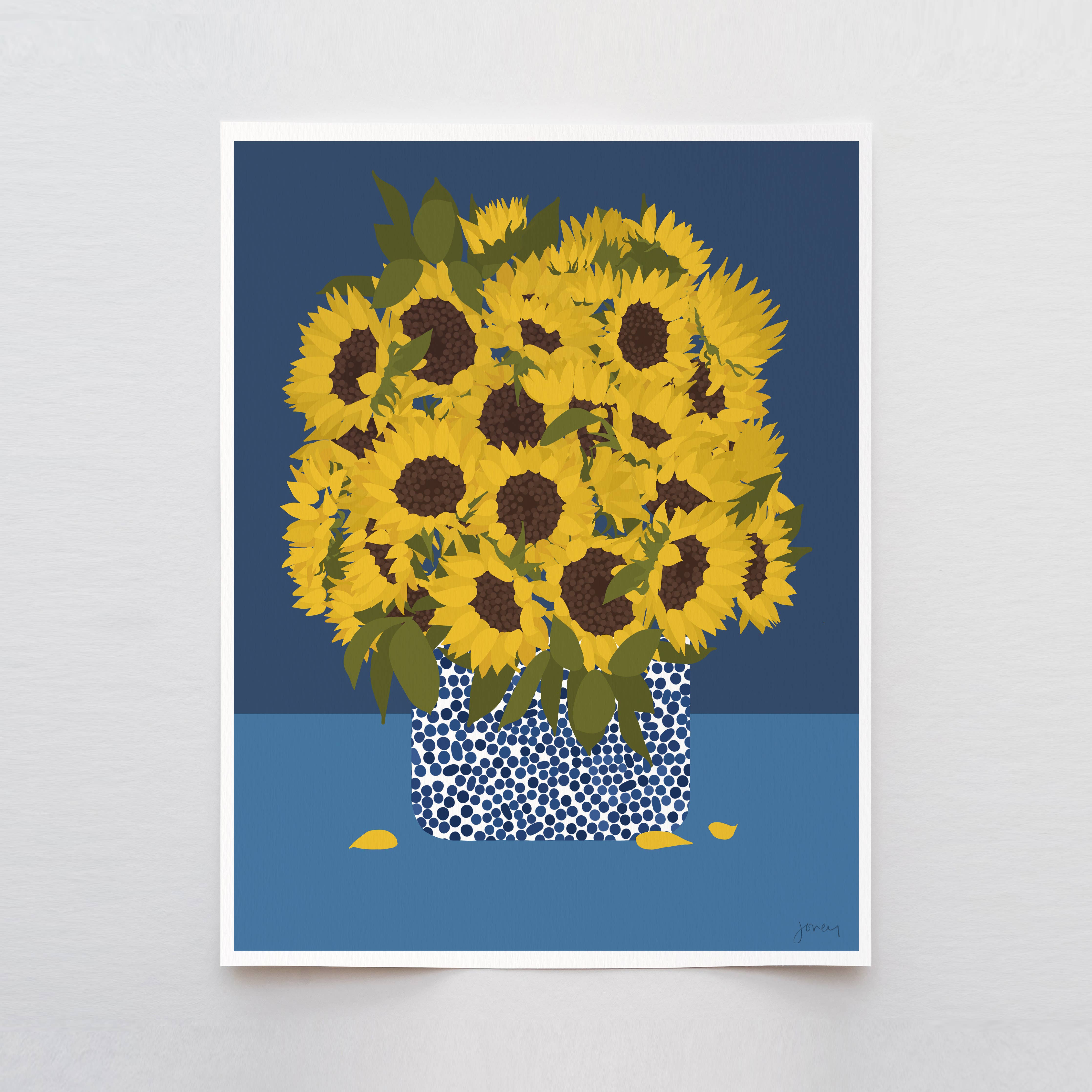Sunflowers Still Art Print 8"x10"