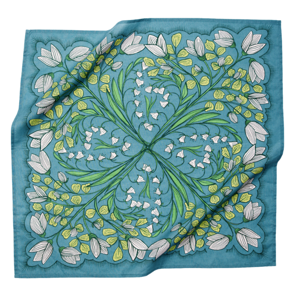 Teal Cotton Bandana