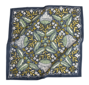 Navy Floral Cotton Bandana