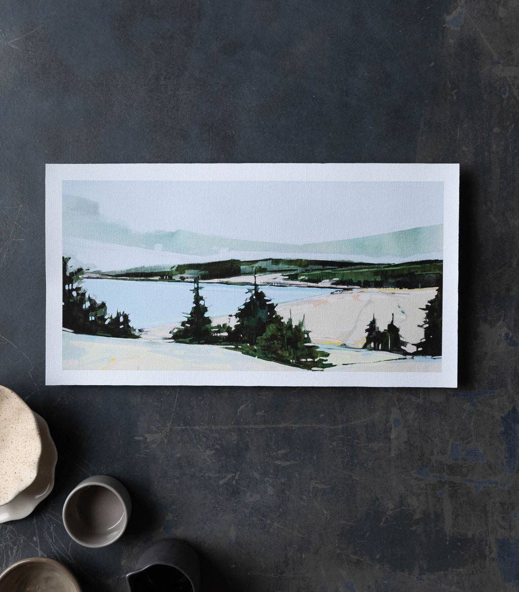 Sand Beach Lookout | Art Print on Canvas