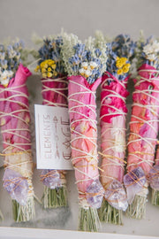 Floral Sage Smudge Bundle with Crystal - large