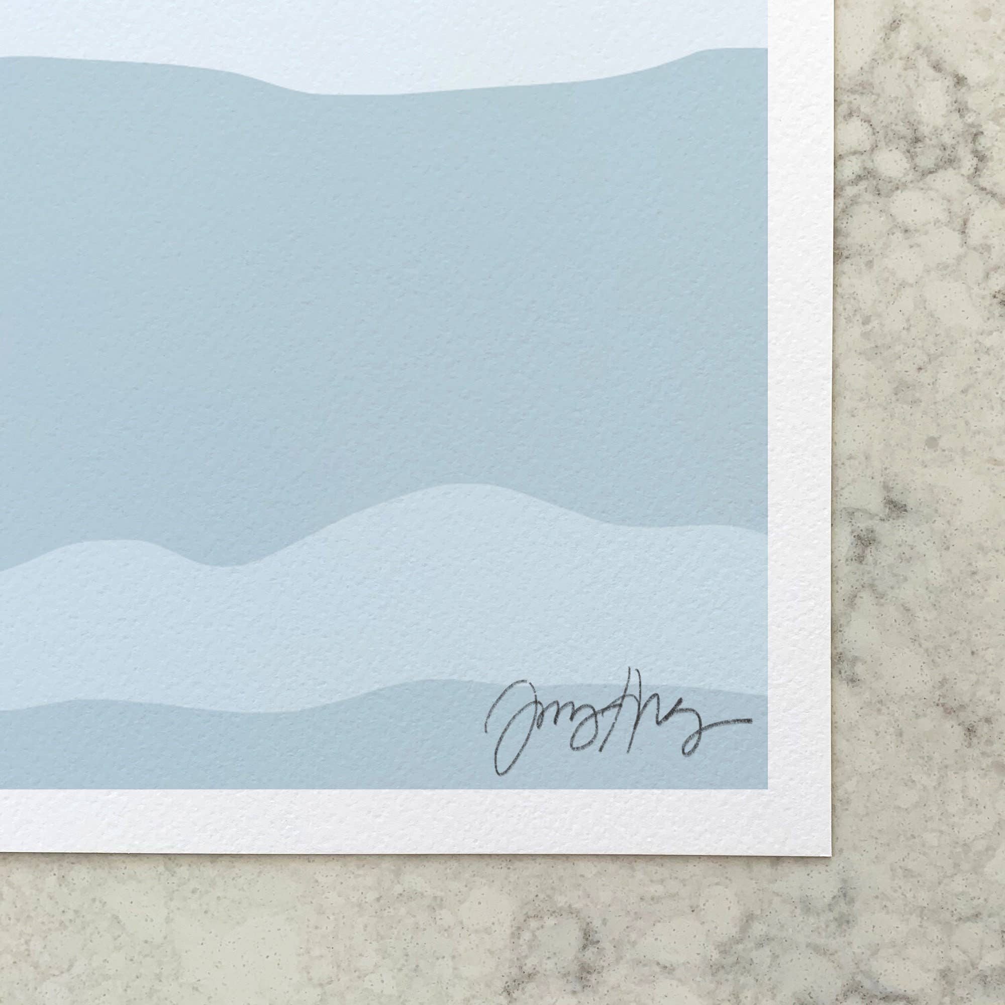 Ocean Waves Art Print 8"x10"