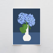 Hydrangea Still Life Art Print 8"x10"