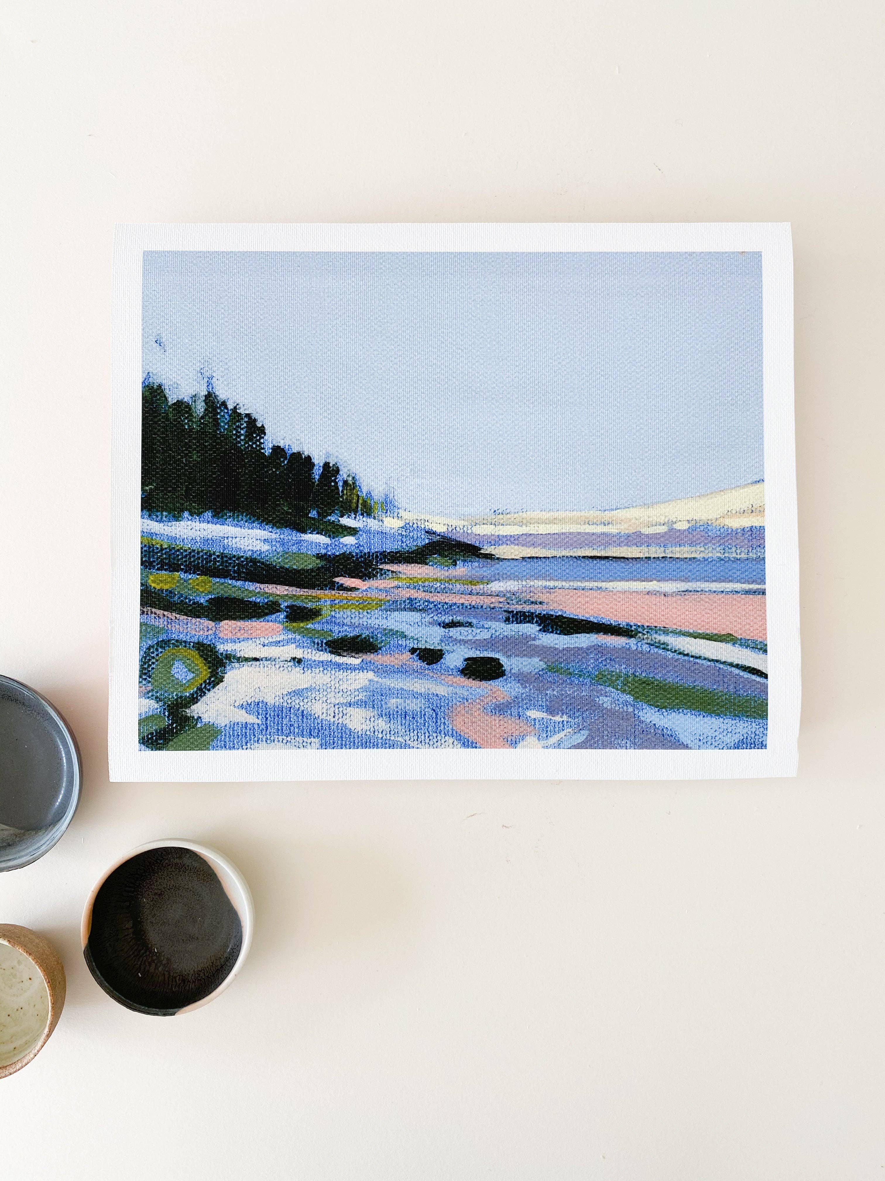 Sand Beach Violet Great Head | Art Print on Canvas