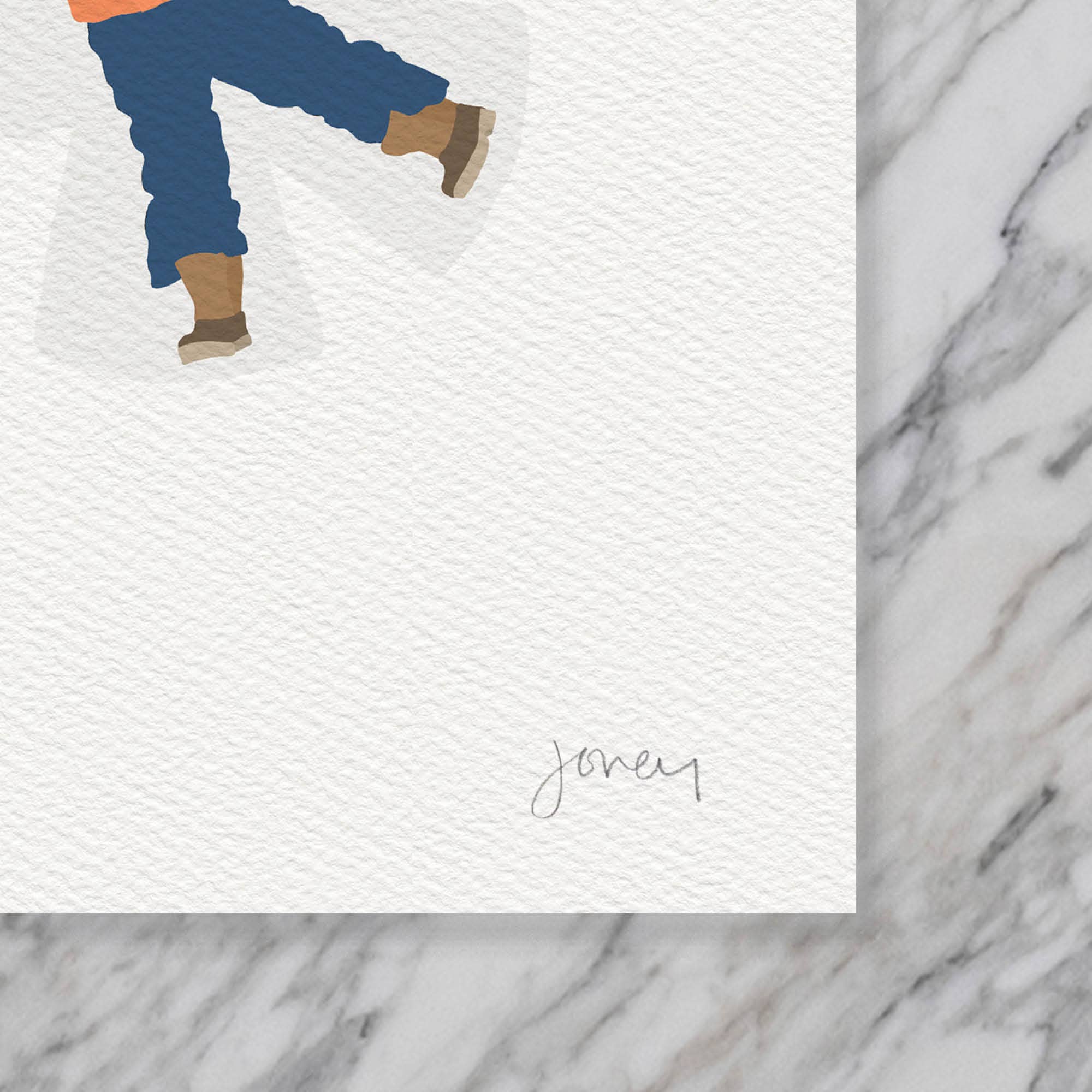Snow Angels Art Print 8"x10"