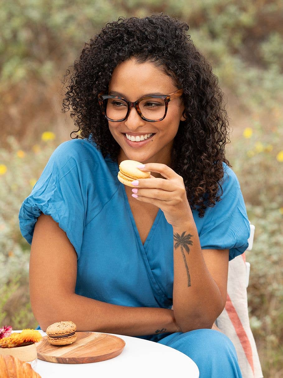 Walnut Tortoise Eco-Friendly Blue Light Reading Glasses