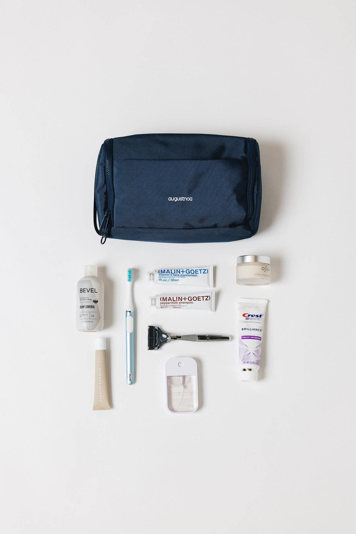Olive Green Recycled Travel Toiletry Bag