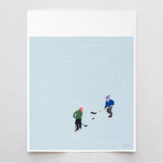 Pond Hockey Art Print 8"x10"