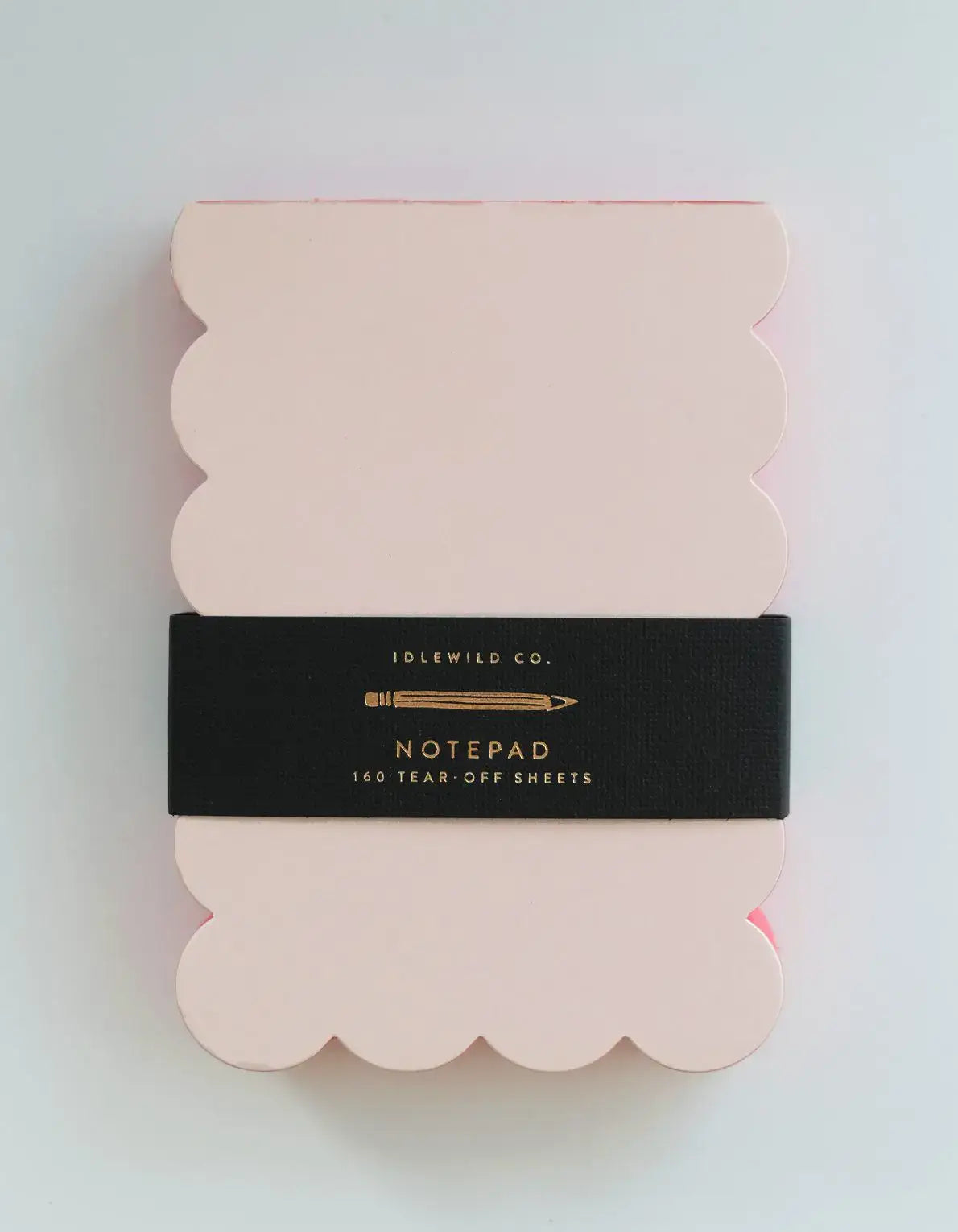 Peach + Persimmon Scalloped Edged Notepad