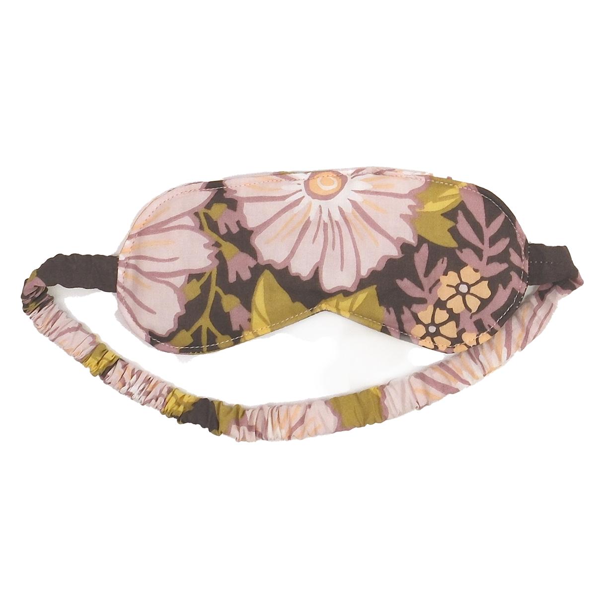 Purple Floral Cotton Sleep Mask