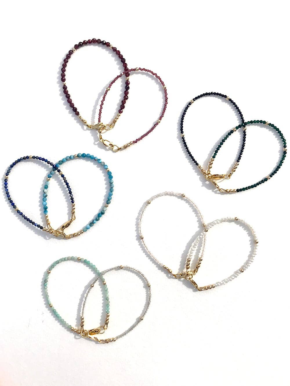 Handmade Gemstone Stacking Bracelet