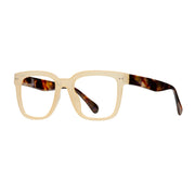 Beige/Red Turquoise Eco-Friendly Blue Light Reading Glasses