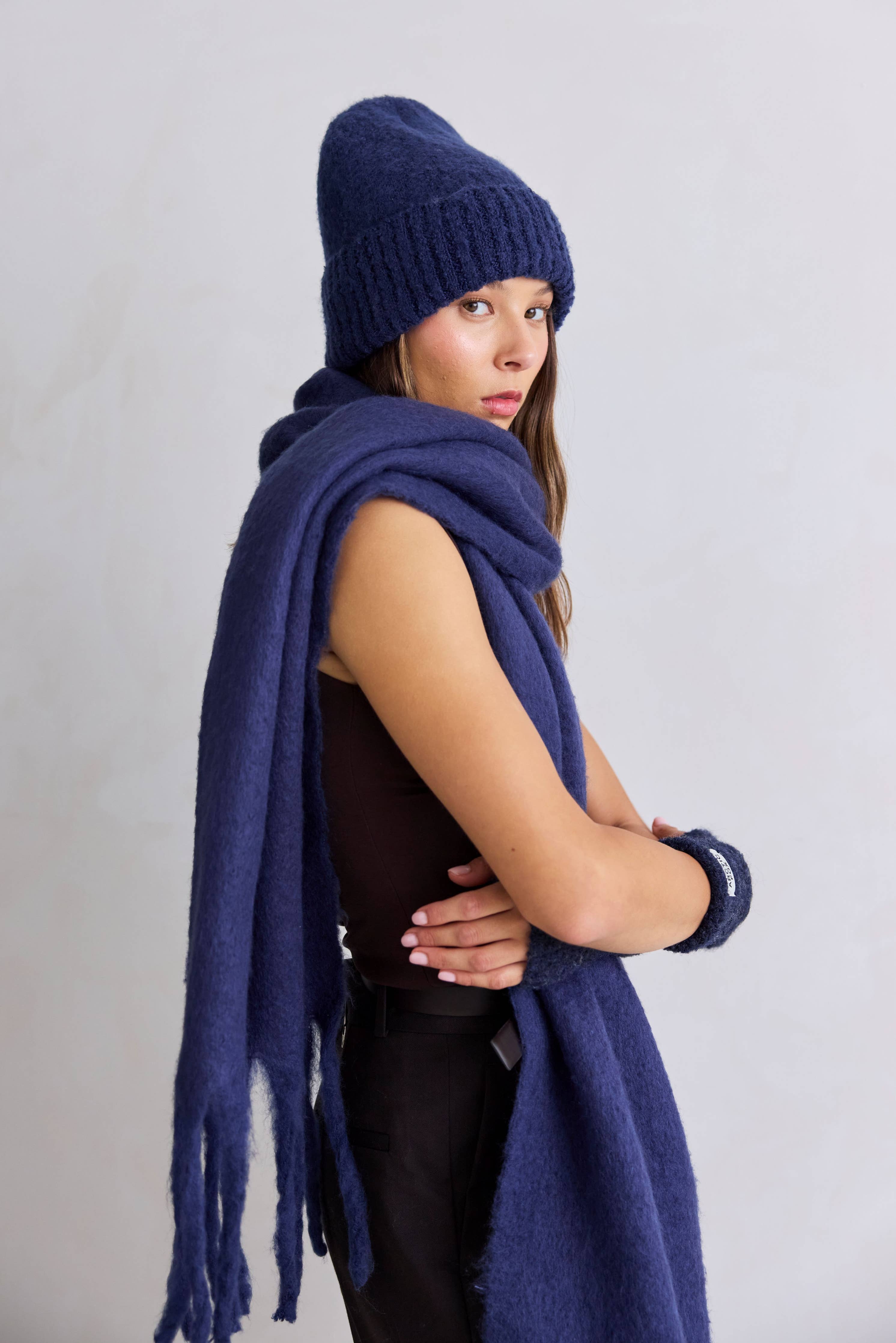 Midnight Blue Reykjavik Beanie Hat - 100% Recycled