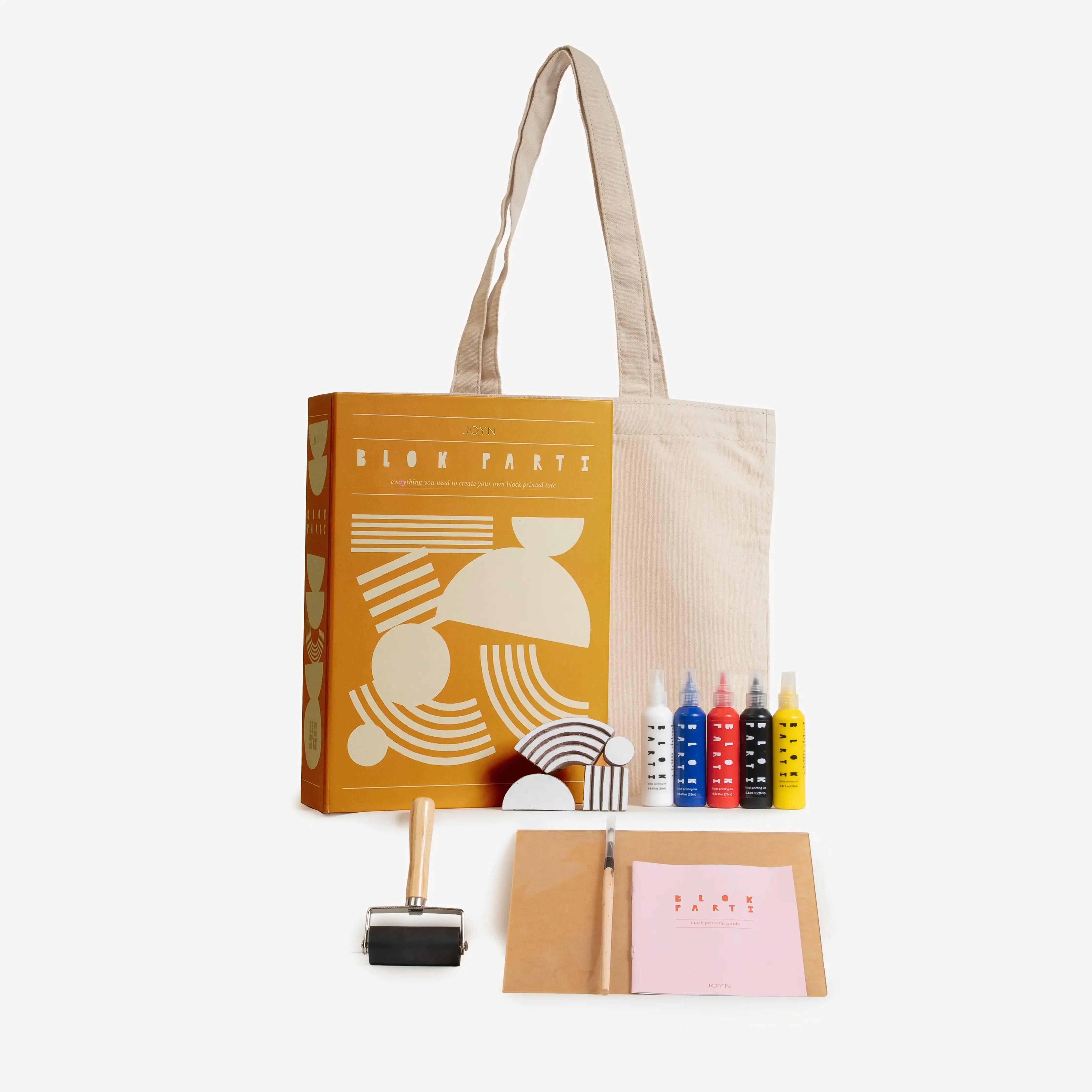DIY Tote Bag Block Printing Kit - Abstract Design