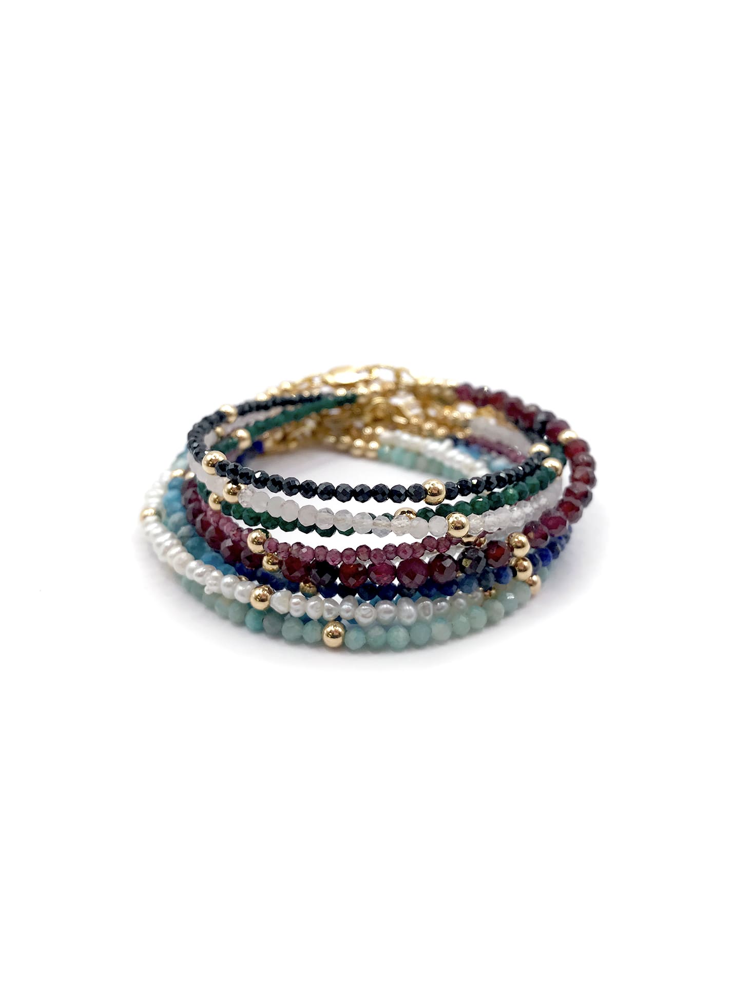 Handmade Gemstone Stacking Bracelet