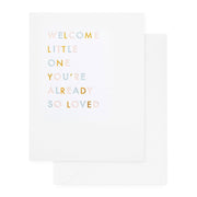 Already So Loved Baby Greeting Card