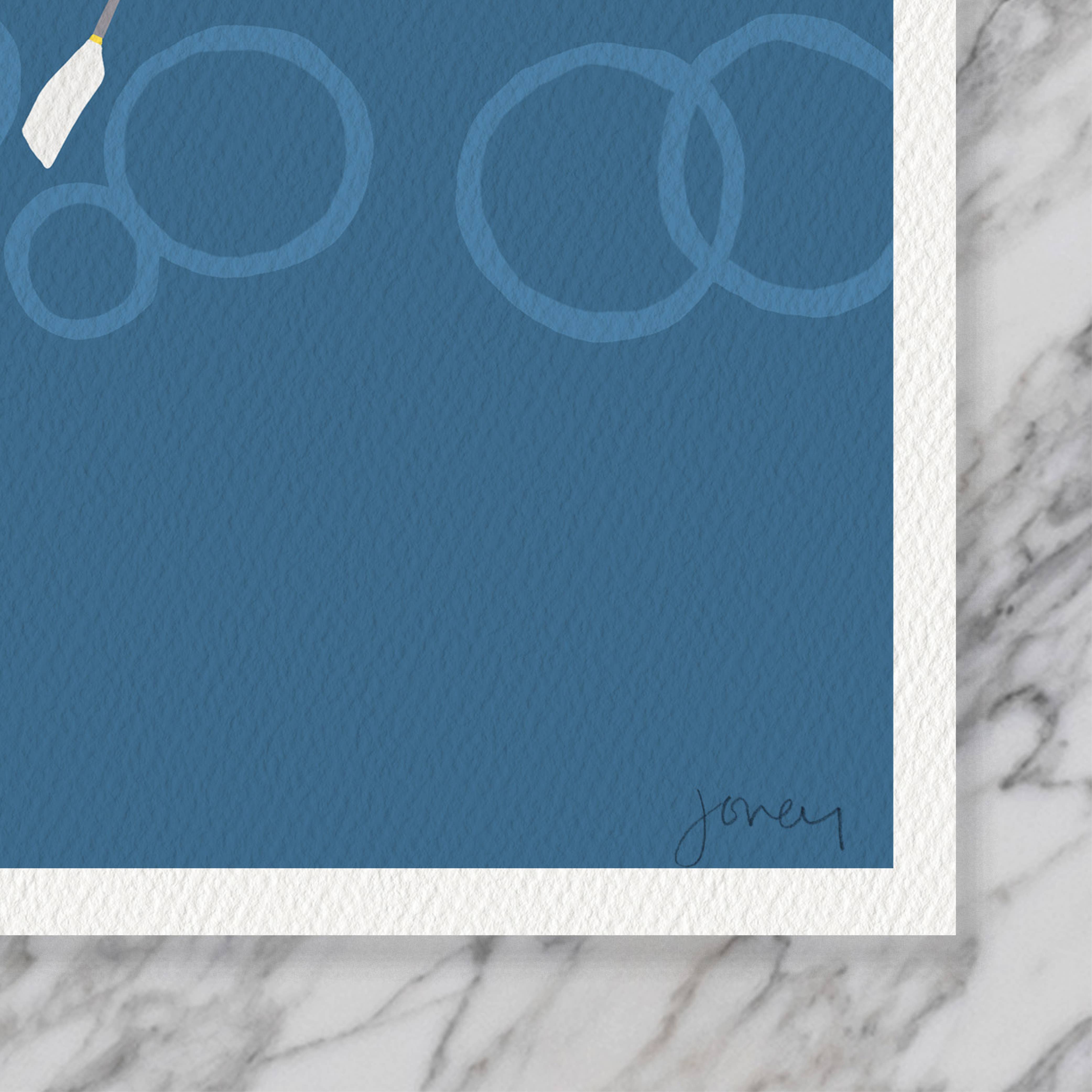 Rowing Art Print 8"x10"
