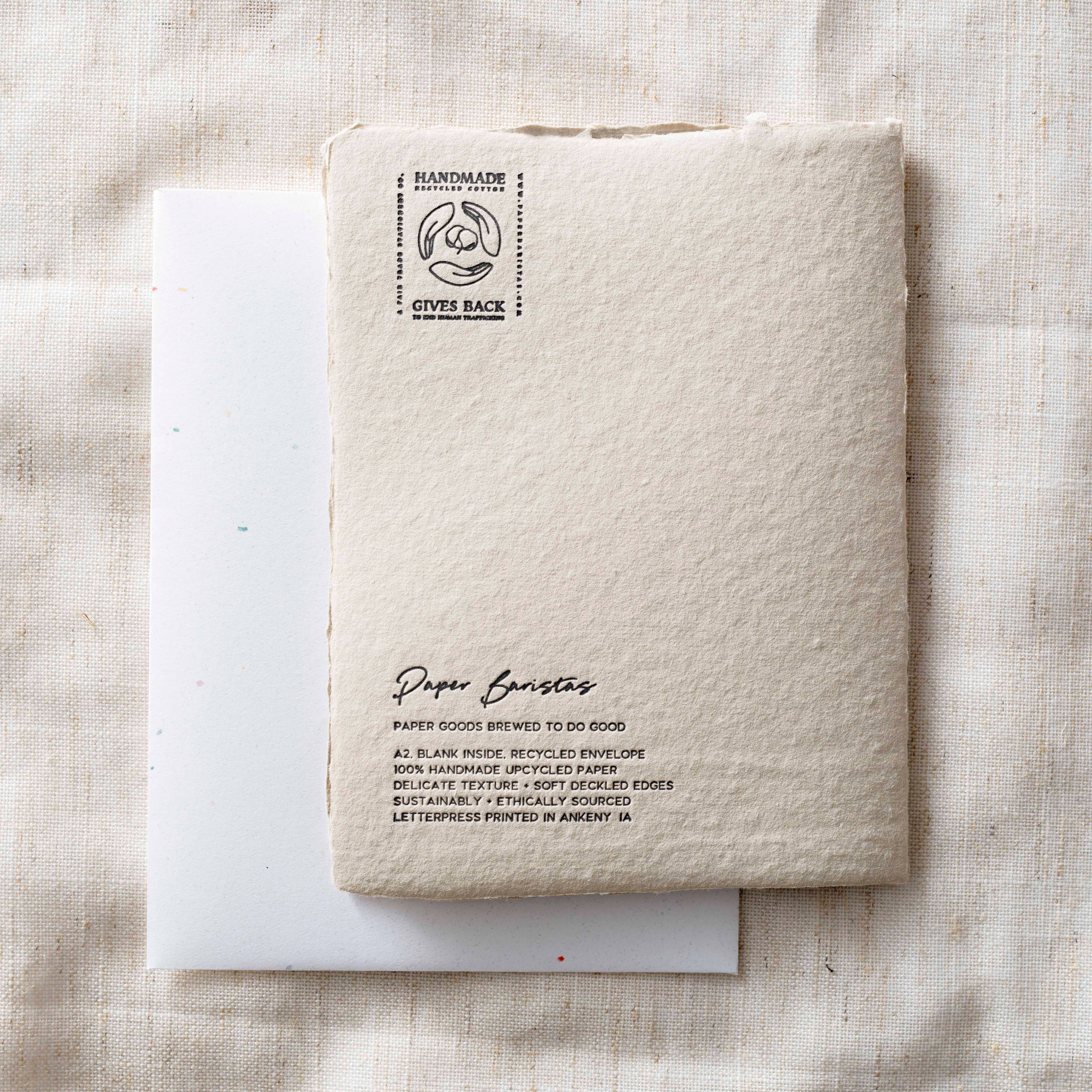 Congratulations Greeting Card on Handmade Paper