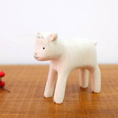 Goat Hand Carved Figurine