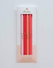 Poppies Slim Pens - Set of Four