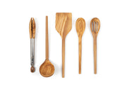 Olive Wood Cooking Utensil Set – Nontoxic, Plastic free