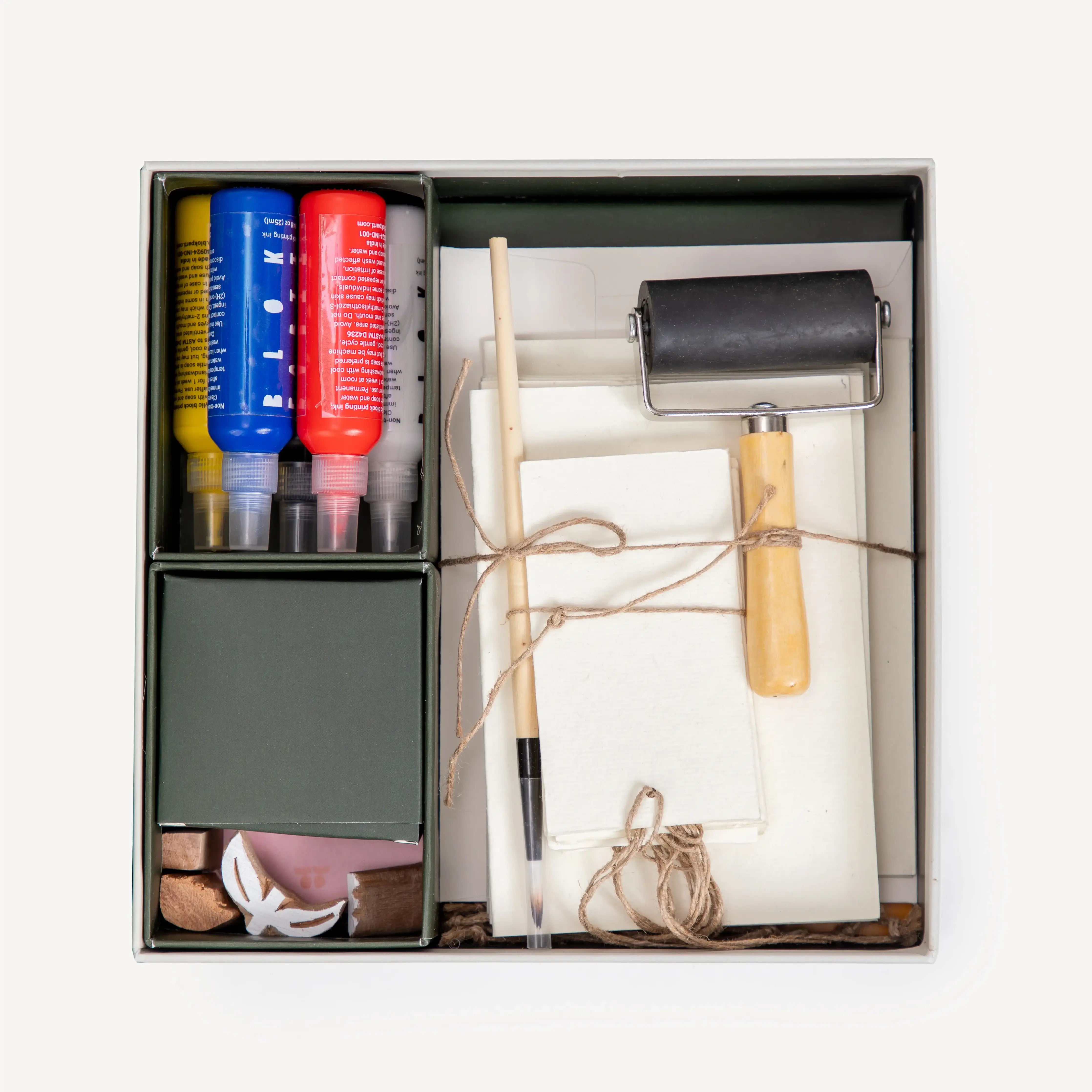 DIY Stationery Block Printing Kit - Tulip Design