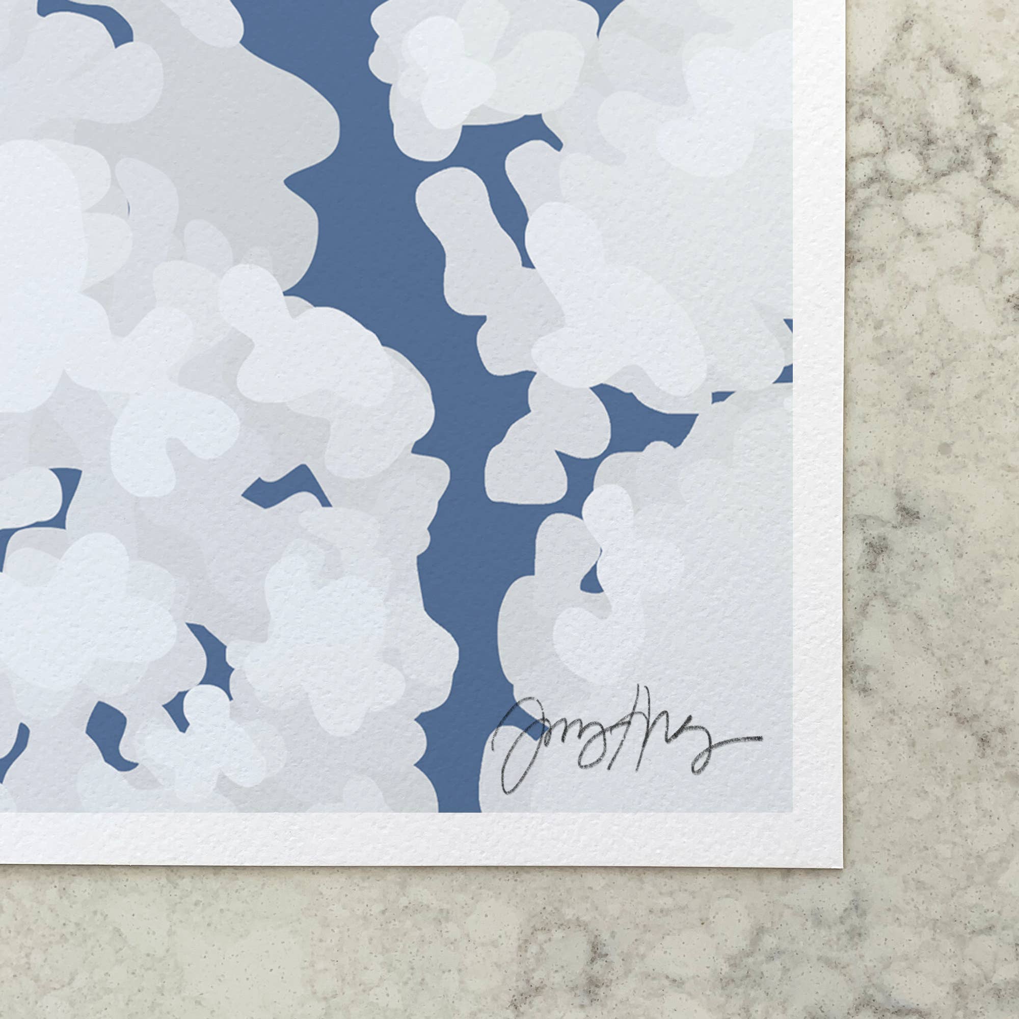 Airplane Clouds Art Print 8"x10"
