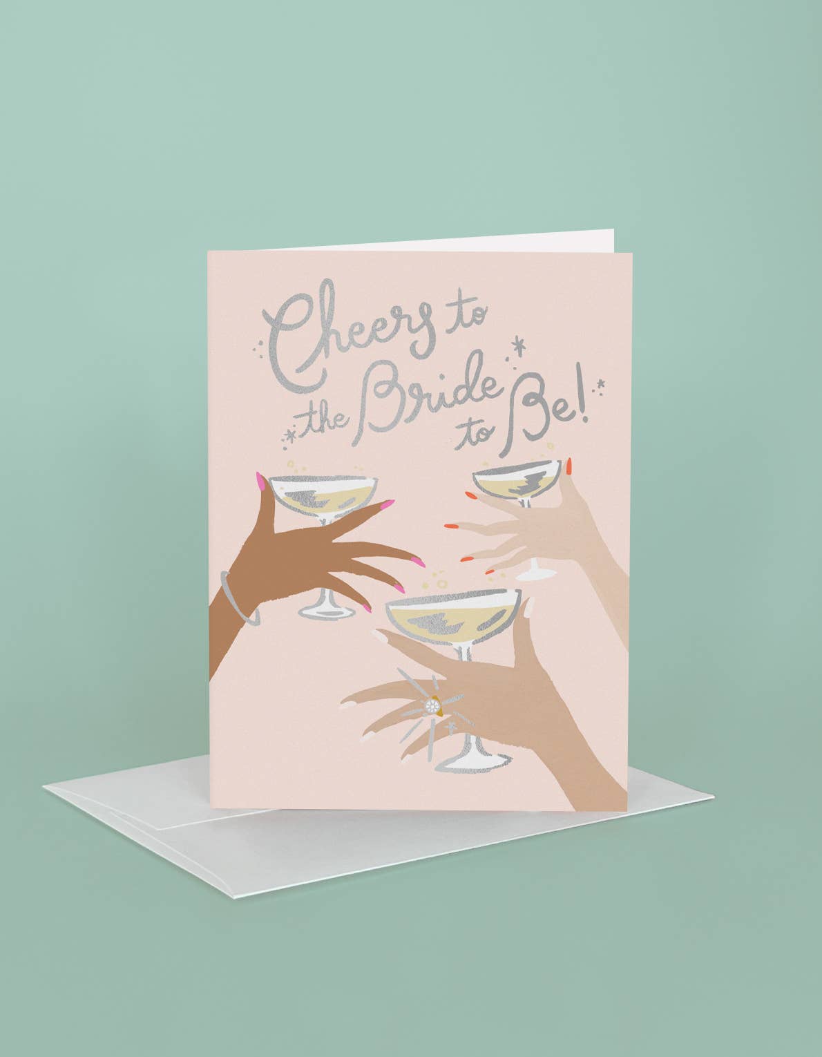 Cheers To The Bride Greeting Card
