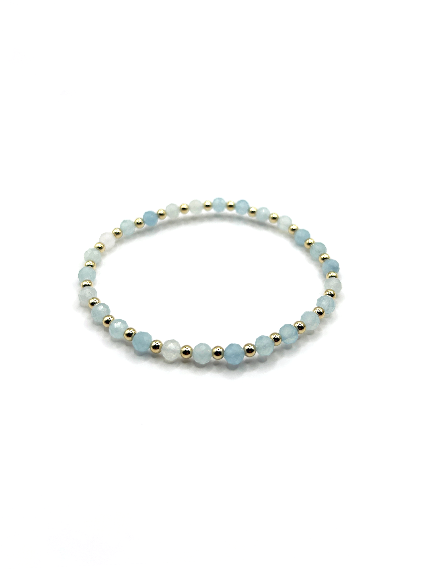 Elley Bracelet -  Handmade from Aquamarine Gemstones