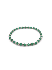 Elley Bracelet - Handmade from Kelly Green Onyx Gemstones