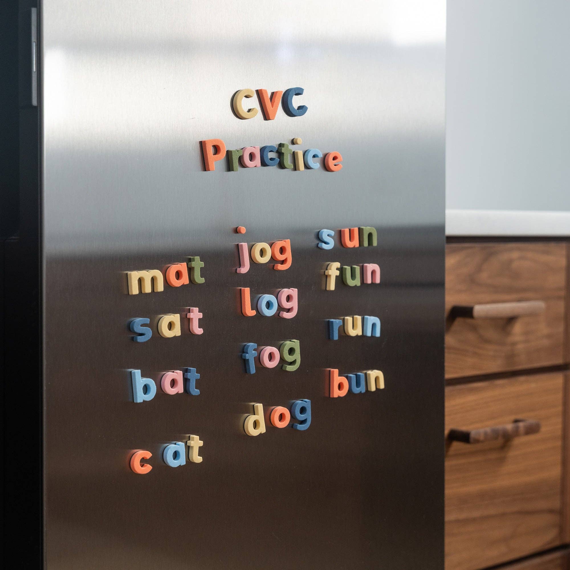 Rainbow Mod Lowercase Magnetic Letters