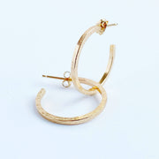 Thin Line Hoops: Large / 14K Yellow Gold Fill