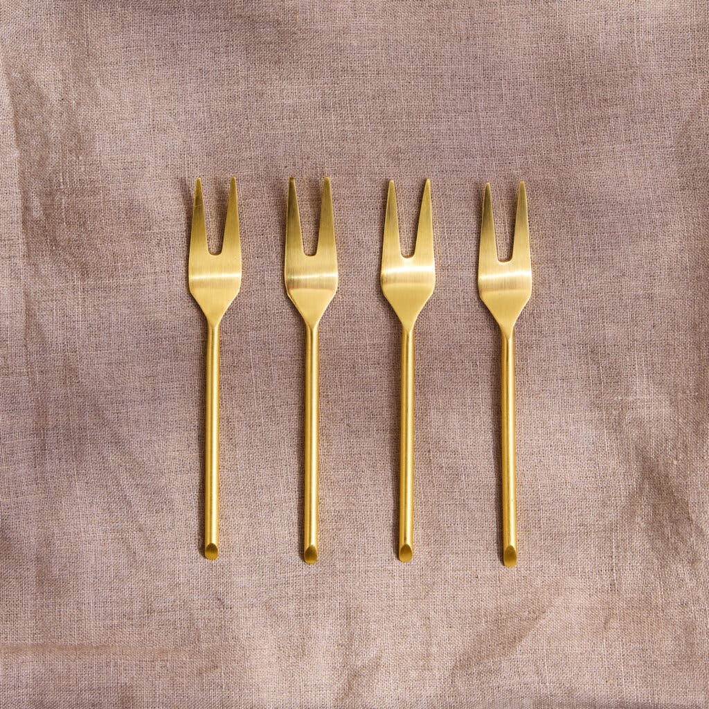 Thin Gold Mini Fork