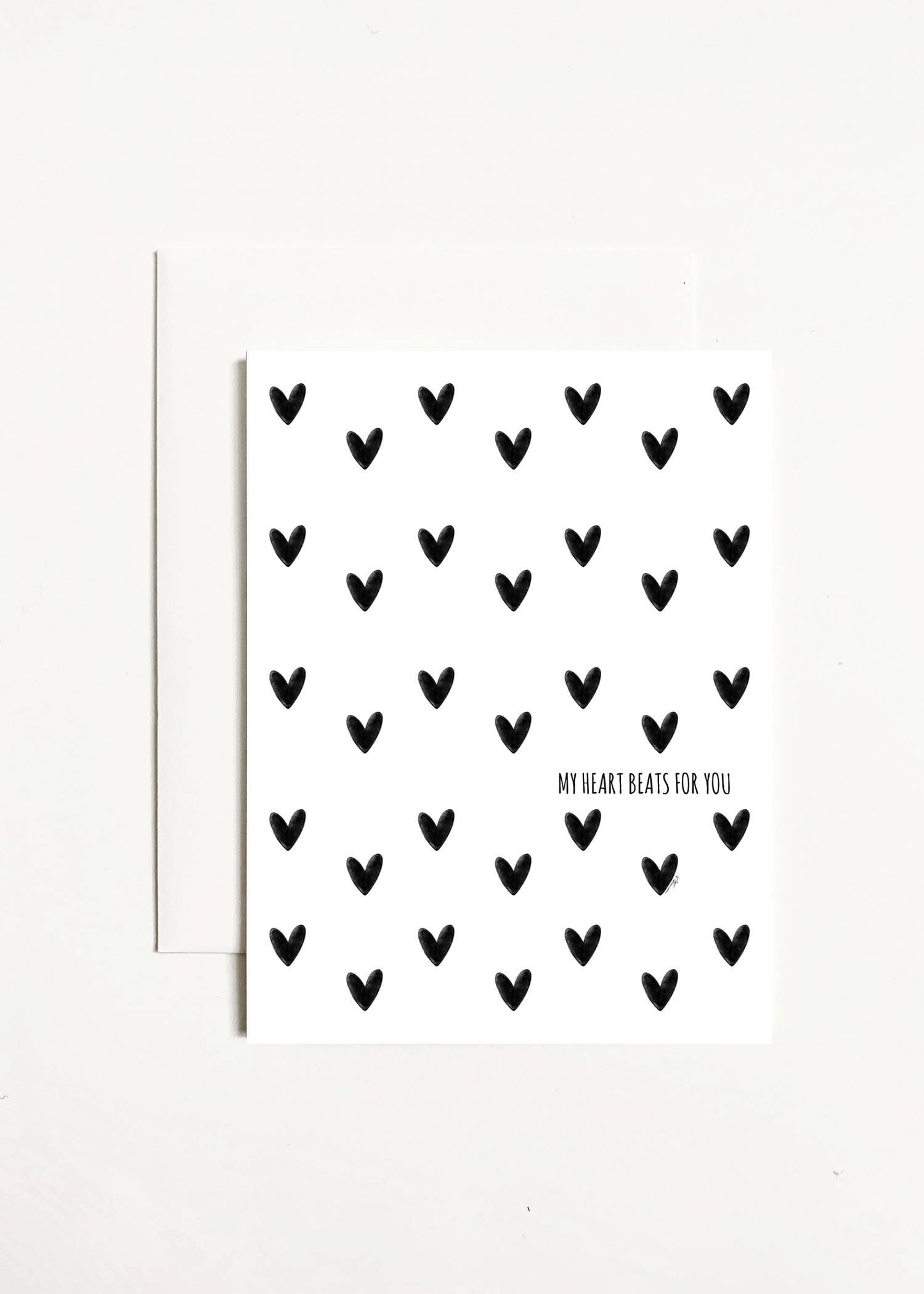 My Heart Beats For You Greeting Card