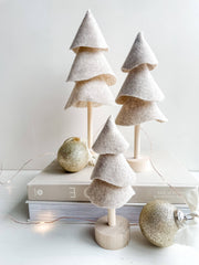 Handmade Winter Felt Tree Décor